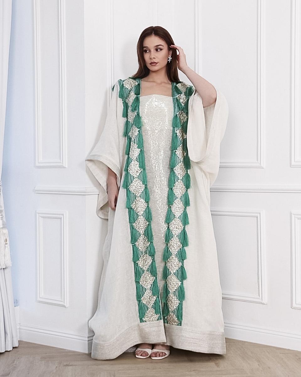 Agreen gold abaya
