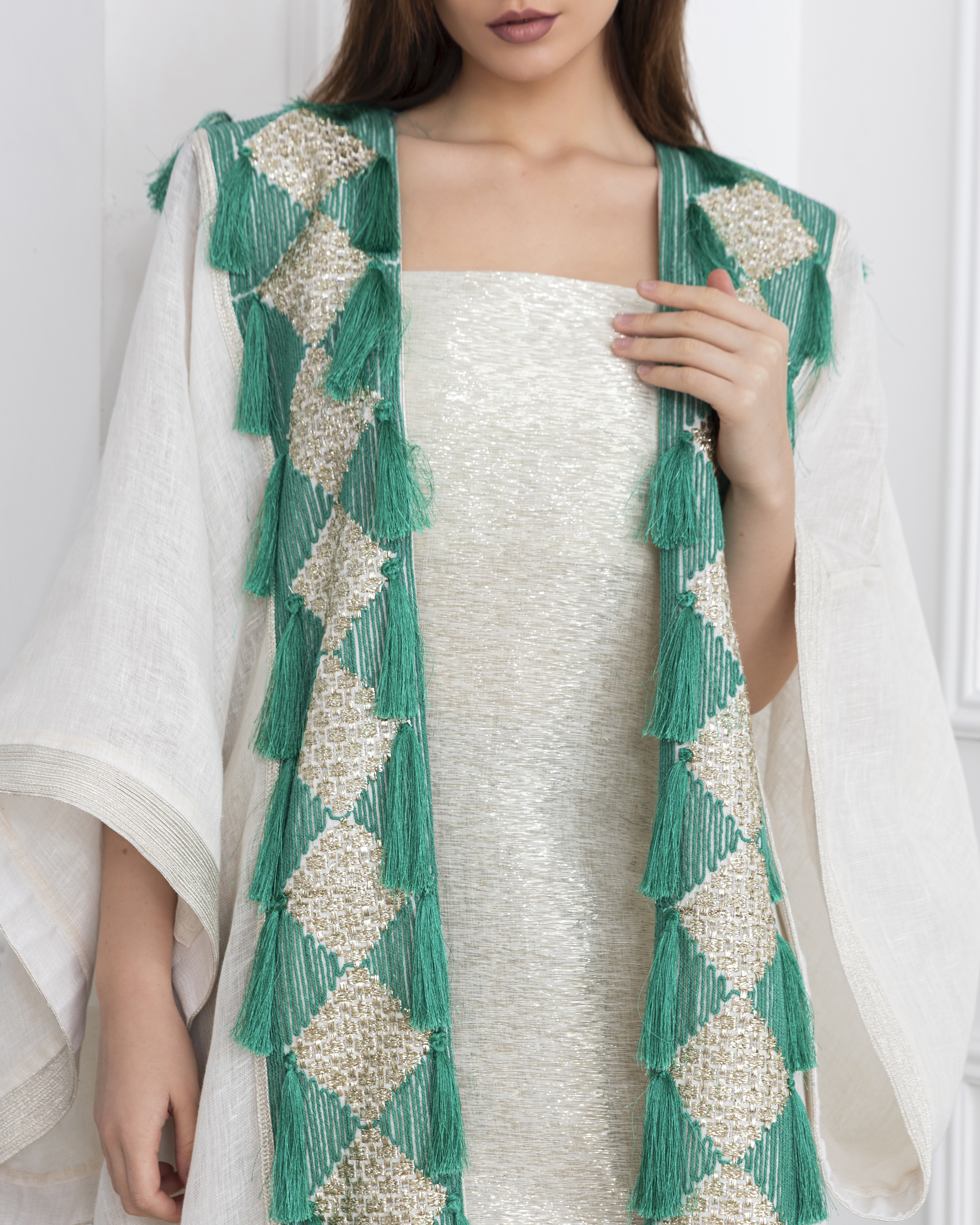 Agreen gold abaya - Image 1
