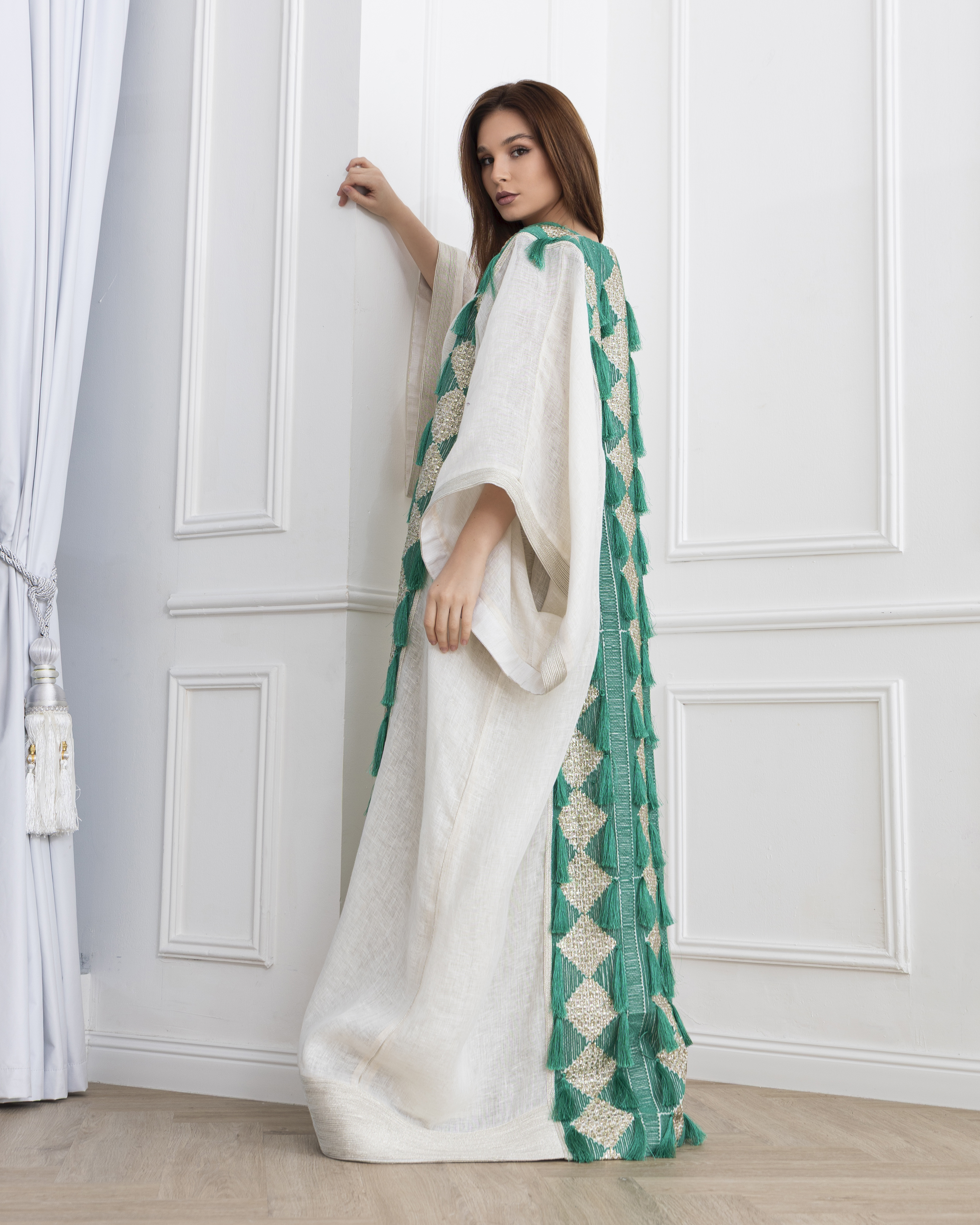 Agreen gold abaya - Image 3